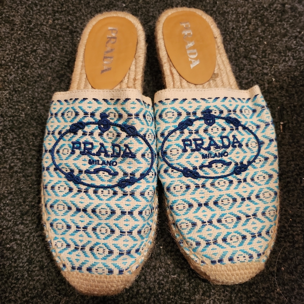 Prada espadrille mule
